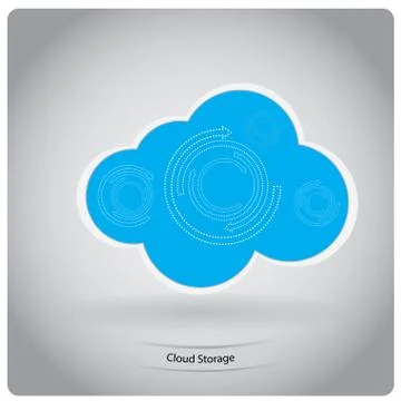 Cloud computing Stock Illustration