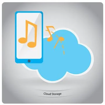 Cloud computing 스톡 일러스트