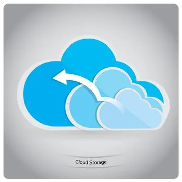 Cloud computing Stock Illustration