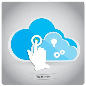 Cloud computing Illustrazione stock