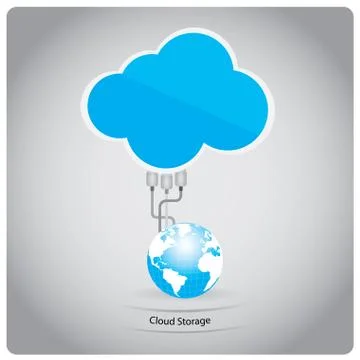Cloud computing Illustrazione stock