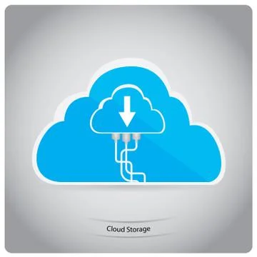 Cloud computing Illustrazione stock