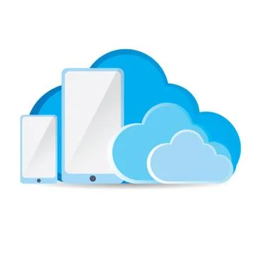 Cloud computing Stock Illustration