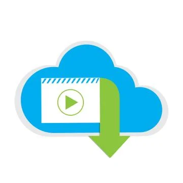 Cloud computing Stock Illustration