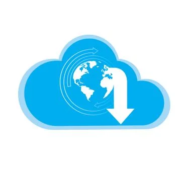 Cloud computing Illustrazione stock