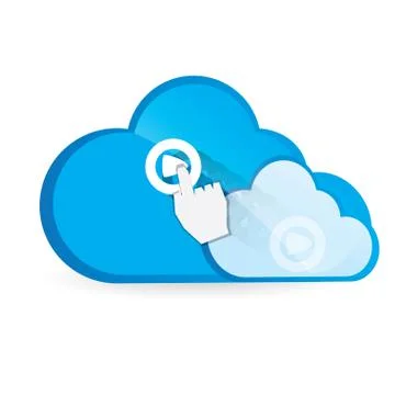Cloud computing Illustrazione stock