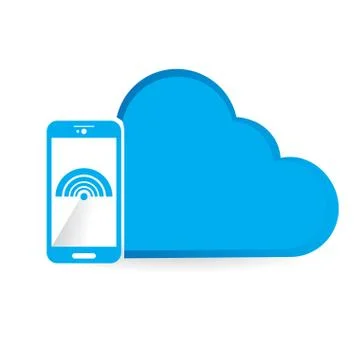 Cloud computing Stock Illustration