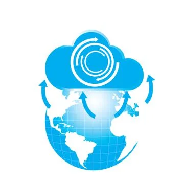 Cloud computing Stock Illustration