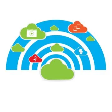 Cloud computing イラスト素材