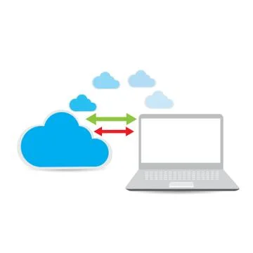Cloud computing Stock Illustration