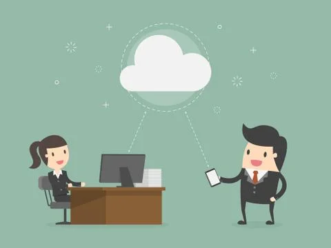 Cloud Computing Stock Illustration