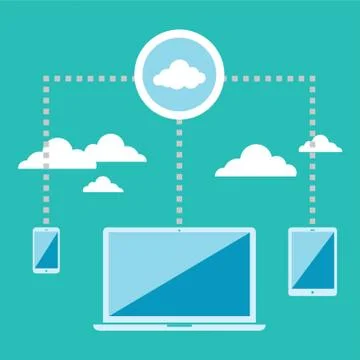 Cloud Computing Illustrazione stock