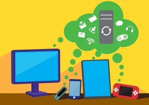 Cloud Computing Illustrazione stock