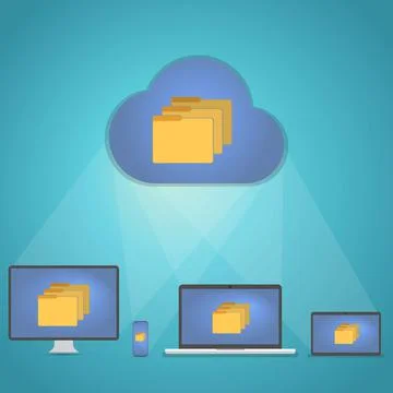 Cloud computing Illustrazione stock