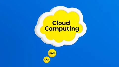 Cloud computing Stock Illustration