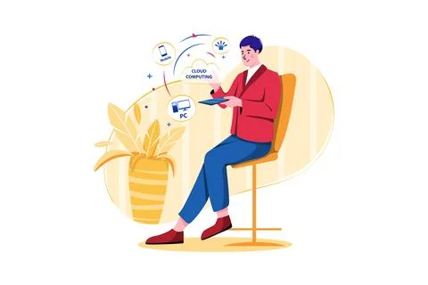 Cloud Computing Stock Illustration