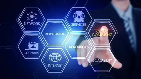 CLOUD COMPUTING Illustrazione stock