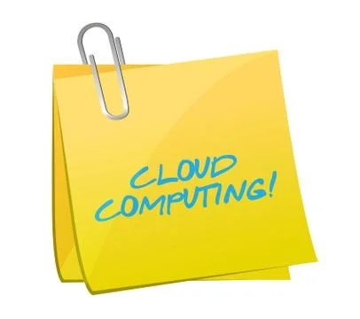 Cloud computing illustration design Illustrazione stock