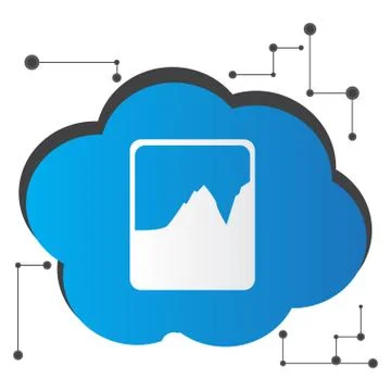 Cloud computing illustration Stockillustratie