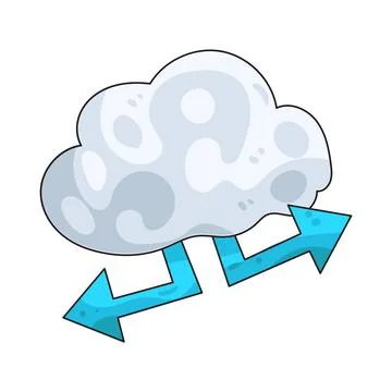 Cloud computing illustration 스톡 일러스트