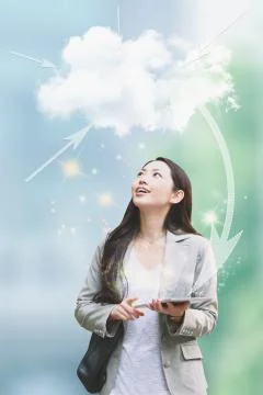 Cloud computing image Foto stock