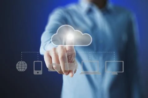 Cloud computing image Foto stock