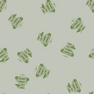 Cloud computing industry 4 glyph vector seamless pattern Stock Illustration