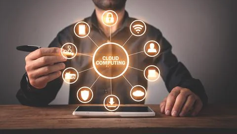 Cloud Computing. Information technology concept 스톡 사진