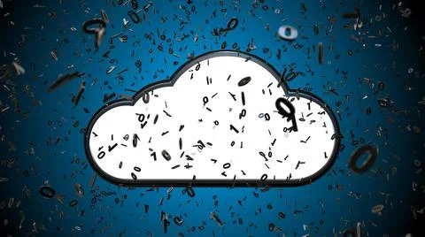 Cloud computing information technology internet of things IOT and big data  Stock Illustration