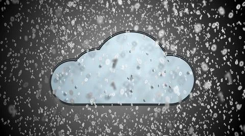 Cloud computing information technology internet of things IOT and big data -  Stock Illustration