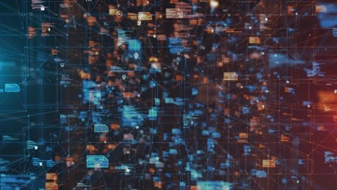 Cloud Computing Information Technology Network Connectivity Future Systems  Stock Footage 303464462