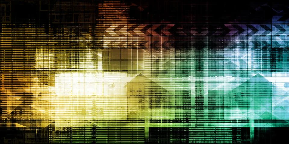 Cloud Computing Infrastructure Network For Enterprise Solutions Stock Illustration