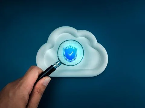 Cloud computing infrastructure technology, AI solution, security data syste.. Stockfoto's