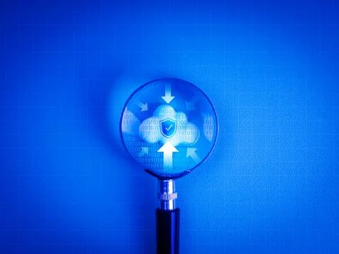 Cloud computing infrastructure technology, security data system storage ser.. Stock Photos