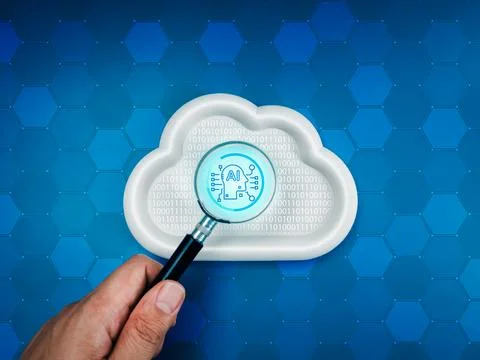 Cloud computing infrastructure technology, smart security data system stora.. Stock Photos