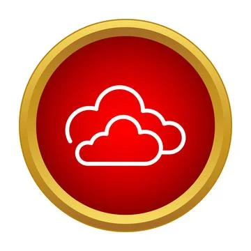 Cloud computing internet data web hosting icon 库存插图