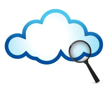 Cloud computing internet security concept illustration design Stock Illustration