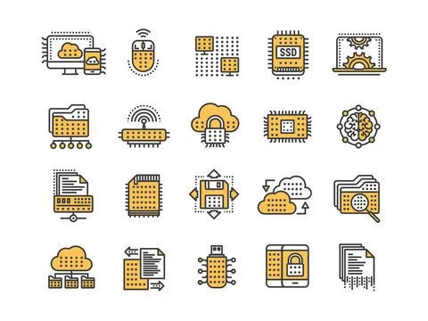 Cloud computing. Internet technology. Online services. Data, information 스톡 일러스트