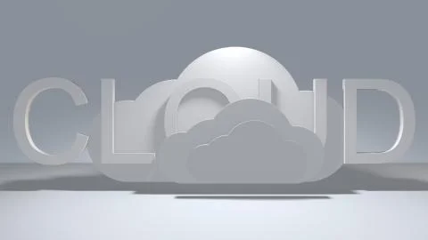 Cloud computing Internet of things IoT connected mobile device network Stock Illustration