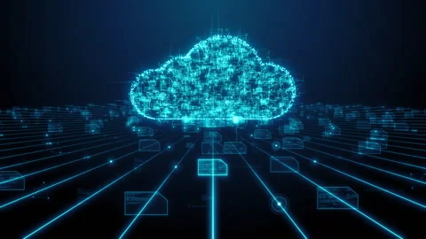 Cloud computing IOT mobile data network connectivity information technology Stock Footage 245325572