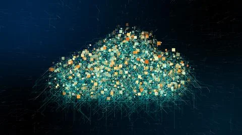 Cloud computing IOT mobile data network connectivity information technology イラスト素材