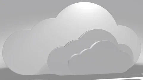 Cloud computing IoT online storage technology 3D animation 動画素材 87436870