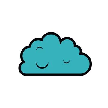 Cloud computing isolated icon design Illustrazione stock