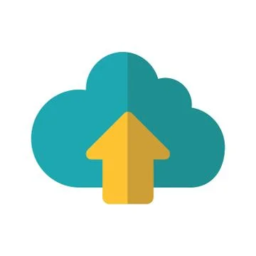 Cloud computing isolated icon Stock Illustration