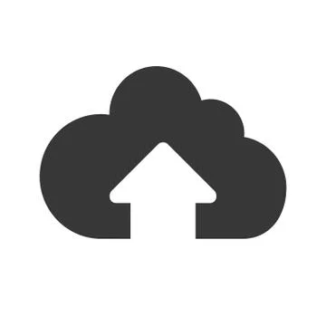 Cloud computing isolated icon Illustrazione stock