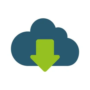 Cloud computing isolated icon Stock Illustration