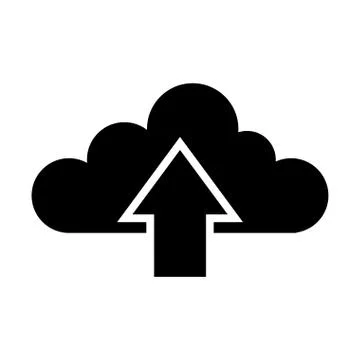 Cloud computing isolated icon 스톡 일러스트