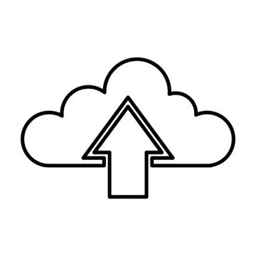 Cloud computing isolated icon 스톡 일러스트