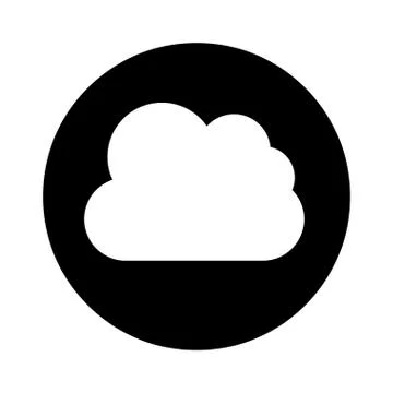 Cloud computing isolated icon 库存插图