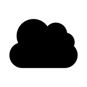 Cloud computing isolated icon 스톡 일러스트